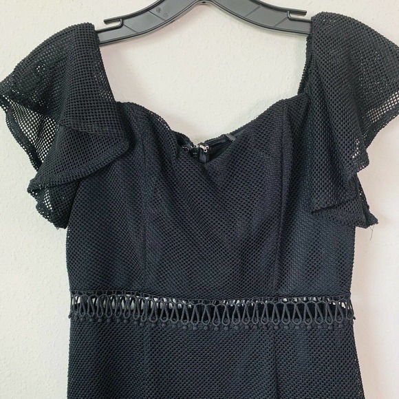 Hello Molly Black In Other News Black Net Dress - Picture 3 of 6